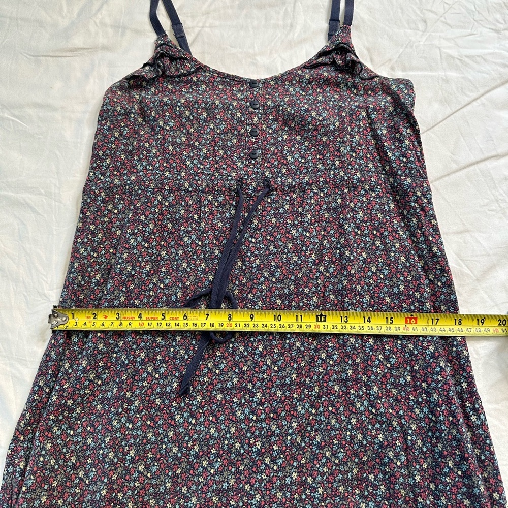 Mossimo Supply Co. Floral Sundress Navy Cotton Adjustable Strap Cottagecore S - Picture 12 of 12